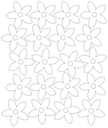 Naklejki na ścianę kwiatki 20 szt białe z połyskiem