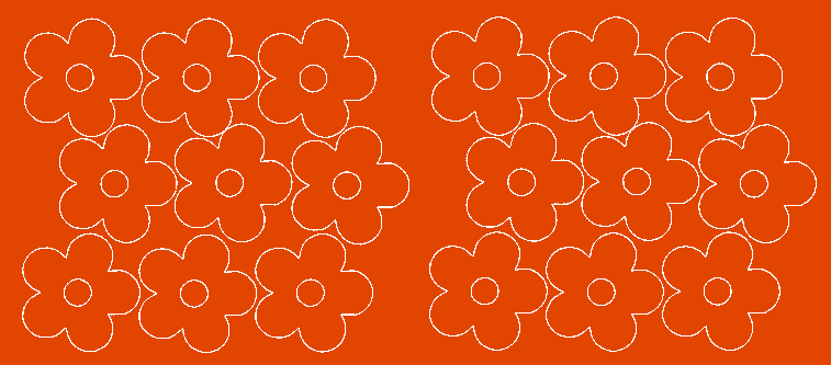 Naklejki na ścianę kwiatki pomarańczowe